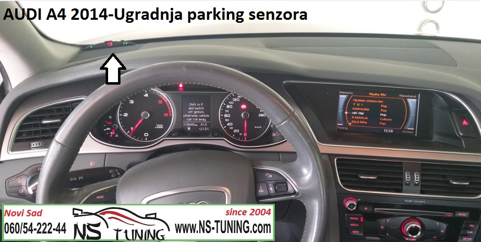 audi a4 b8 ugradnja zadnjih parking senzora sa ekranom 2014 2015 novi sad pazova indjija ns tuning
